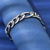 201 Stainless Steel Curb Chain Bracelets for Men STAS-T077-22A-02P-3