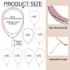 7Pcs 7 Colors 2.5MM Round Nylon Cotton Cord Necklace Making NJEW-TA0001-25RG-4