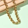 7MM 304 Stainless Steel Rolo Chain Necklaces for Women Men NJEW-Z115-01G-2