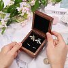Wood Cuff-link Gift Storage Magnetic Boxes CON-WH0089-265A-3