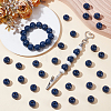 100Pcs Spray Painted Round Natural Schima Wood Beads WOOD-SP0001-96-4