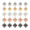 Beadthoven 100Pcs 5 Color Stainless Steel Pendants STAS-BT0001-14-3