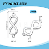 20Pcs Brass Links Connectors KK-PH0015-47S-2