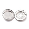 Tarnish Resistant 316 Stainless Steel Locket Pendants STAS-O132-01P-3