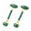 Synthetic Malachite Brass Face Massager MRMJ-G009-43G-1