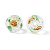 Handmade Foil Lampwork Beads Strands FOIL-T008-05C-3