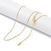 Brass Chain Necklaces NJEW-P309-10G-1