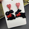 Easter Acrylic Dangle Stud Earrings FS-WG53F52-04-1