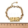 Women's 304 Stainless Steel Bracelets BJEW-K264-02A-G-5