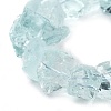 Glass Imitation Aquamarine Beads Strands G-P528-A03-01-4