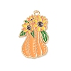 Thanksgiving Day Alloy Enamel Pendants ENAM-I076-01G-05-1