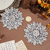 Iron Rhinestone & Glass Cabochons FIND-WH0366-419A-3