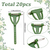 20Pcs Iron & Plastic Brooch Findings JEWB-SC0001-97-2