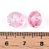 Baking Paint Transparent Glass Beads GLAA-N011-10mm-08-3