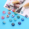 27Pcs 27 Style Acrylic & Resin & Polymer Clay Rhinestone European Beads FPDL-S015-05G-3