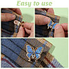 5Pcs 5 Styles Alloy Cufflinks BUTT-GL0001-05-4