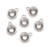 304 Stainless Steel Charm Rhinestone Settings SA-CBAC865-01C-P-1