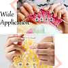 SUNNYCLUE 21Pcs 7 Colors Star Glass Seed Beaded Locking Stitch Markers HJEW-SC0001-53-5