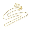 Brass Box Chain Necklaces for Women NJEW-M045-02G-1
