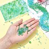 6 Styles Gradient Color Transparent Painted Glass Beads Strands DGLA-YW0001-28A-7