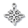 Non-Tarnish 304 Stainless Steel Charms X-STAS-C097-24P-1