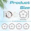 6Pcs Alloy Rhinestone Cufflinks BUTT-ME0001-34B-2