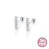 Simple and Stylish Rectangle S925 Sterling Silver Stud Earrings RP0395-2-3