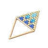 MIYUKI Glass Seed Beaded Rhombus Pendants PALLOY-MZ01175-01-4