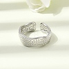 304 Stainless Steel Cuff Open Rings RJEW-P188-02B-P-1