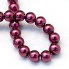 Baking Painted Pearlized Glass Pearl Round Bead Strands HY-Q003-4mm-72-4