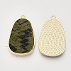 Eco-Friendly Cowhide Leather Pendants FIND-N049-03E-2