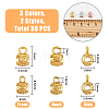 36Pcs 6 Style Rack Plating Brass Tube Bails KK-FH0004-75-2