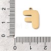 304 Stainless Steel Pendants STAS-K297-09F-G-3