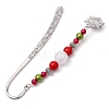 Christmas Theme Alloy Hook Bookmarks AJEW-JK00336-5