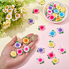 36Pcs 6 Colors Opaque Resin Pendants RESI-SC0006-82-3