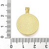 Rack Plating Brass Pave Shell Flat Round Pendants KK-Z063-11G-02-3