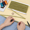 Polyester Centipede Braided Wavy Ribbon OCOR-WH0082-584-3