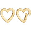 Brass Spring Gate Rings KK-BC0004-70-1