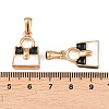 304 Stainless Steel Rhinestone Pendants STAS-P438-03G-3