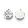 Non-Tarnish 304 Stainless Steel Pendants STAS-E444-20-3