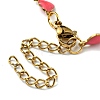 Ion Plating(IP) Golden 304 Stainless Steel Heart Link Chain Necklaces NJEW-E098-02G-05-3