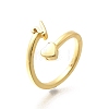 Brass Cuff Rings for Women RJEW-U044-Y-4