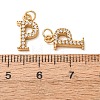 304 Stainless Steel with Crystal Rhinestone Charms RB-CBA5270-11G-P-3