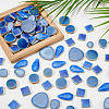 500G 4 Styles Round Porcelain Cabochons DIY-SP0007-69-6