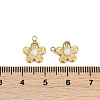 Natural White Jade Flower Charms STAS-I325-143G-03-3