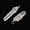 Natural Quartz Crystal Big Pointed Pendants G-P253-01S-01-1