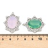 Brass Micro Pave Clear Cubic Zirconia Pendants KK-H257-11P-3