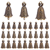 30Pcs 3 Styles Chinese Element Alloy Pendants FIND-GA0008-90-1