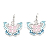 925 Sterling Silver Enamel Pink and Sky Blue Butterfly Charms STER-P071-08S-1