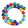 Handmade Millefiori Glass Beads LAMP-T027-01A-2